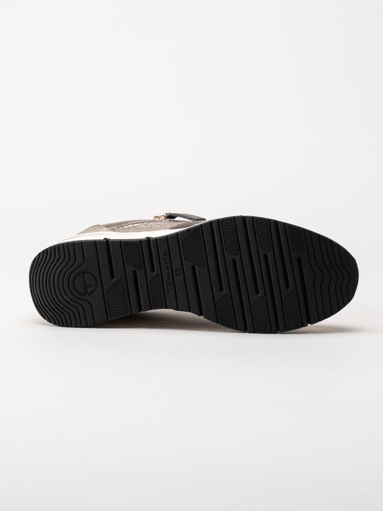 Tamaris - Metallicfärgade kilklackade sneakers