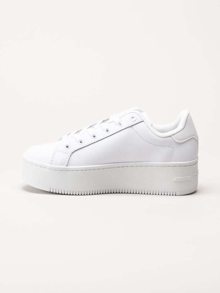 Tommy Hilfiger - TJW Platform Ess - Vita platåsneakers i skinn