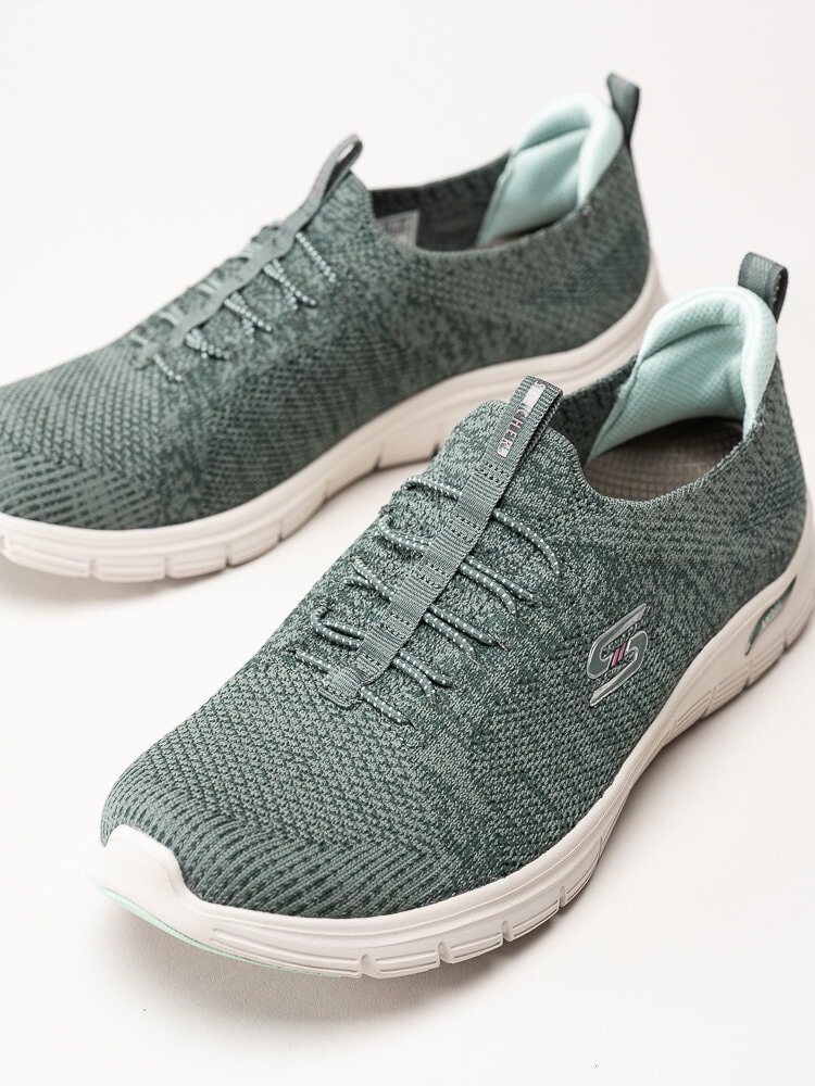 Skechers - Arch Fit Vista - Gröna sportskor i textil