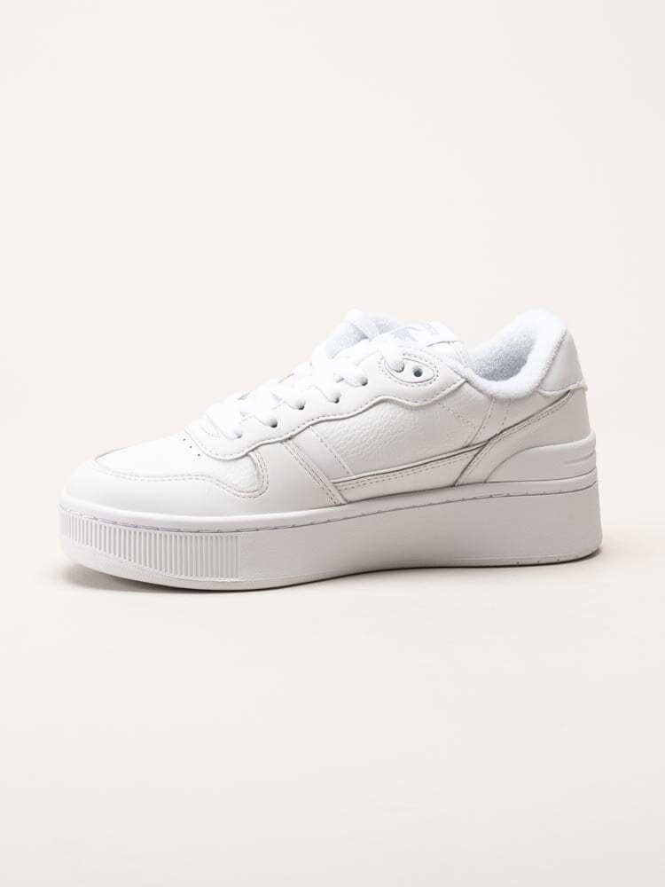 Lacoste - T-Clip Platform - Vita sneakers i skinn