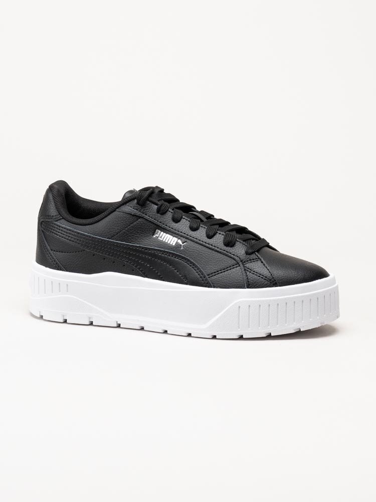 Puma - Karmen II L - Svarta platåsneakers i skinn