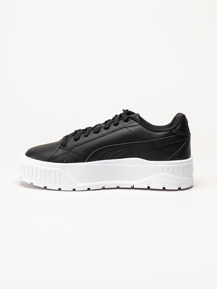 Puma - Karmen II L - Svarta platåsneakers i skinn