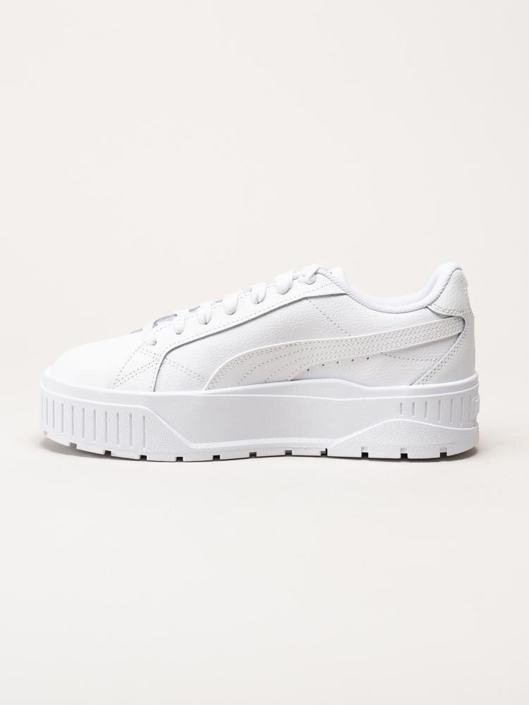 Puma - Karmen II L - Vita platåsneakers i skinn