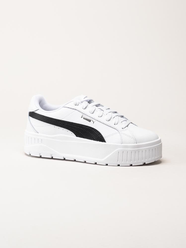 Puma - Karmen II L - Vita platåsneakers i skinn