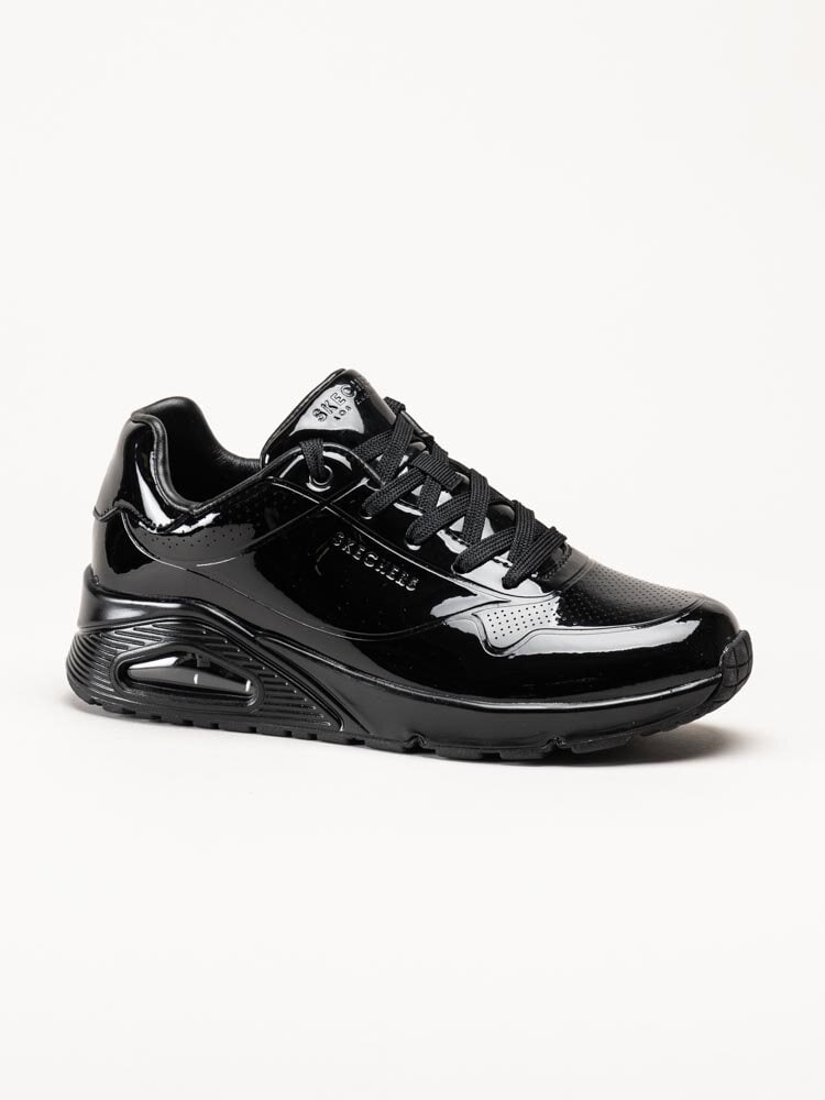 Skechers - Uno - Shiny One - Svarta sneakers i syntet-lack