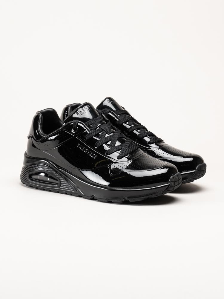 Skechers - Uno - Shiny One - Svarta sneakers i syntet-lack