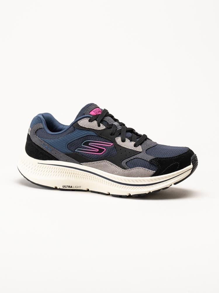 Skechers - Go Run Consistent 2.0 - Blå sneakers i mocka