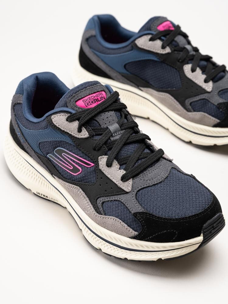 Skechers - Go Run Consistent 2.0 - Blå sneakers i mocka