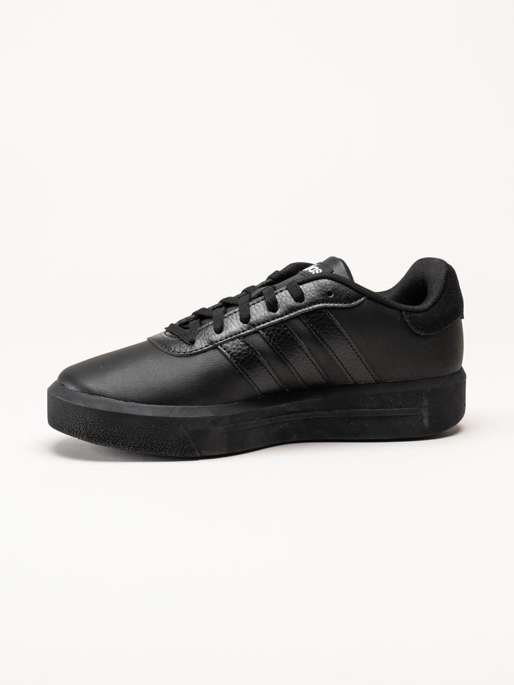 Adidas - Court Platform - Svarta sneakers i skinnimitation