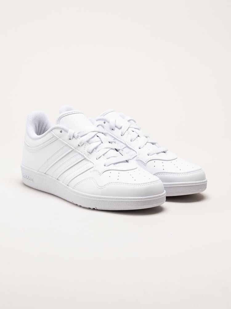 Adidas - Hoops 4.0 W - Vita sneakers i skinnimitation