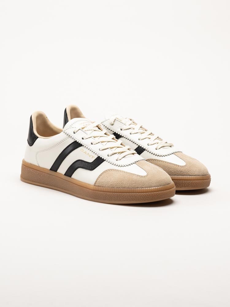 Gant Footwear - Cuzima - Beige retro sneakers i skinn och mocka