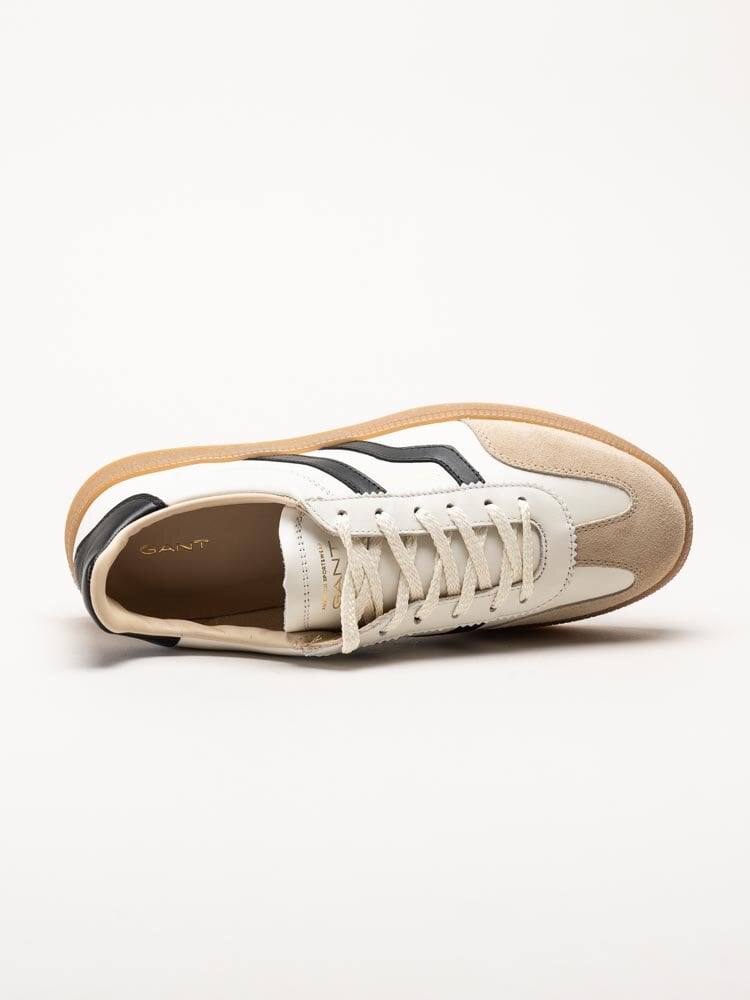 Gant Footwear - Cuzima - Beige retro sneakers i skinn och mocka