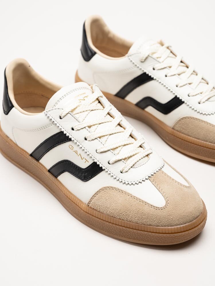 Gant Footwear - Cuzima - Beige retro sneakers i skinn och mocka