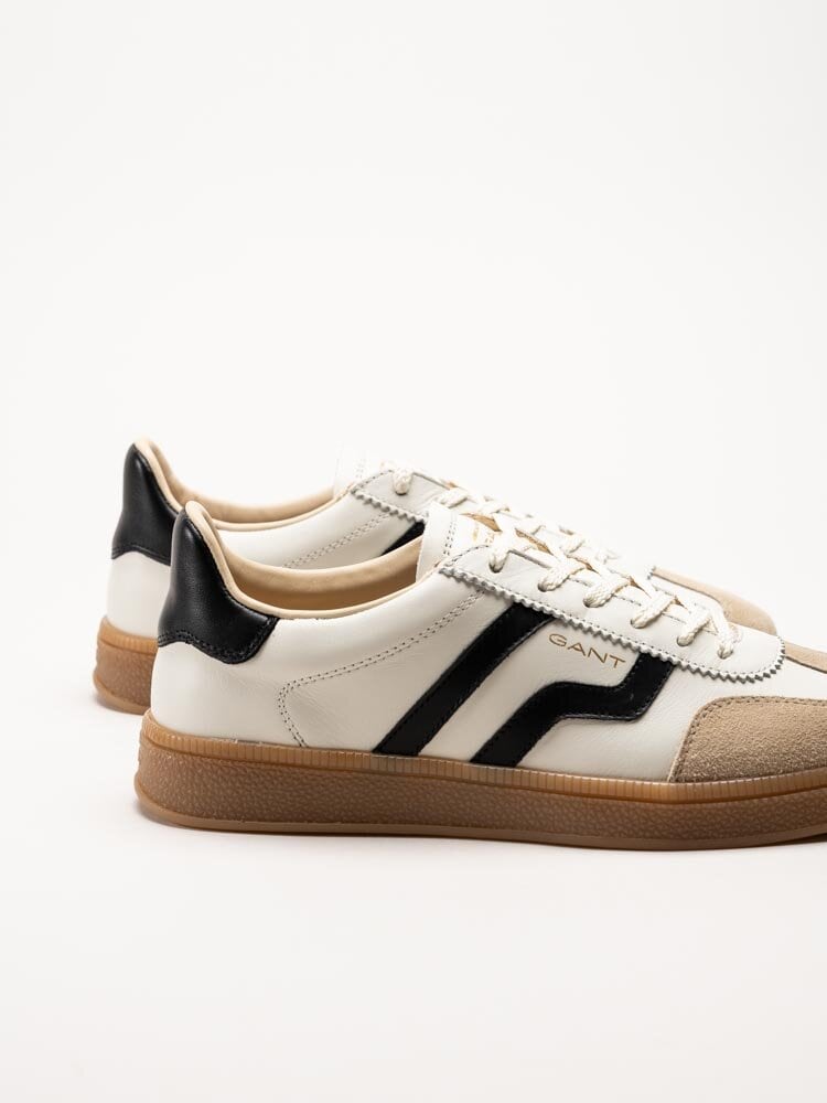 Gant Footwear - Cuzima - Beige retro sneakers i skinn och mocka