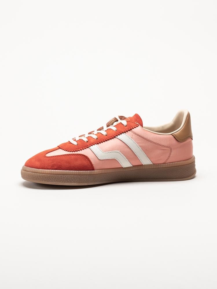 Gant Footwear - Cuzima - Röda retro sneakers i textil och mocka