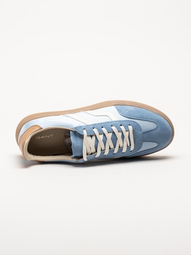 Gant Footwear - Cuzima - Blå retro sneakers i textil och mocka