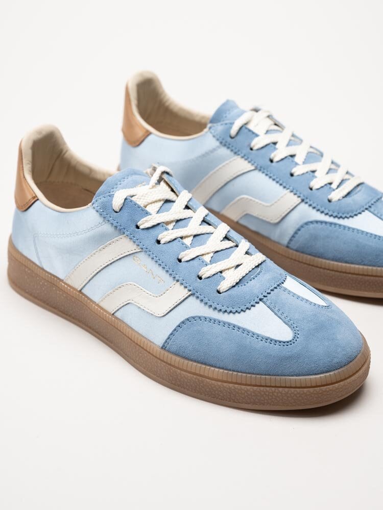 Gant Footwear - Cuzima - Blå retro sneakers i textil och mocka