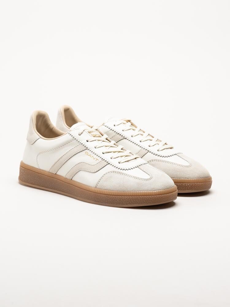 Gant Footwear - Cuzima - Vita retro sneakers i skinn och mocka