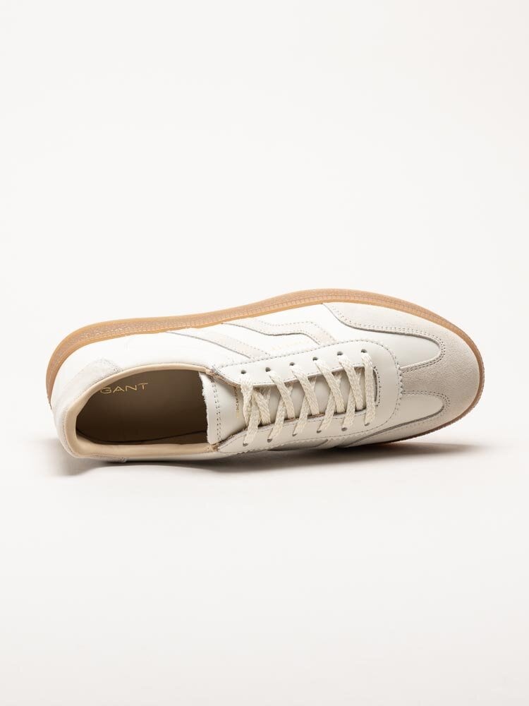 Gant Footwear - Cuzima - Vita retro sneakers i skinn och mocka