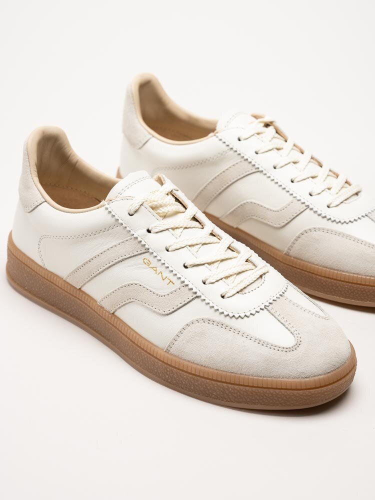 Gant Footwear - Cuzima - Vita retro sneakers i skinn och mocka