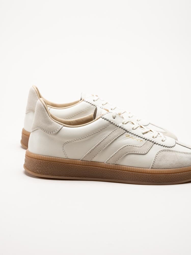 Gant Footwear - Cuzima - Vita retro sneakers i skinn och mocka