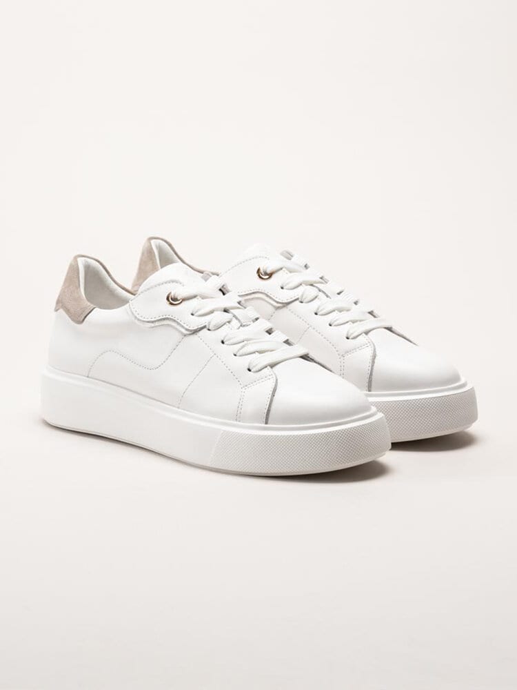 Dasia - Ardisia - Vita sneakers i skinn