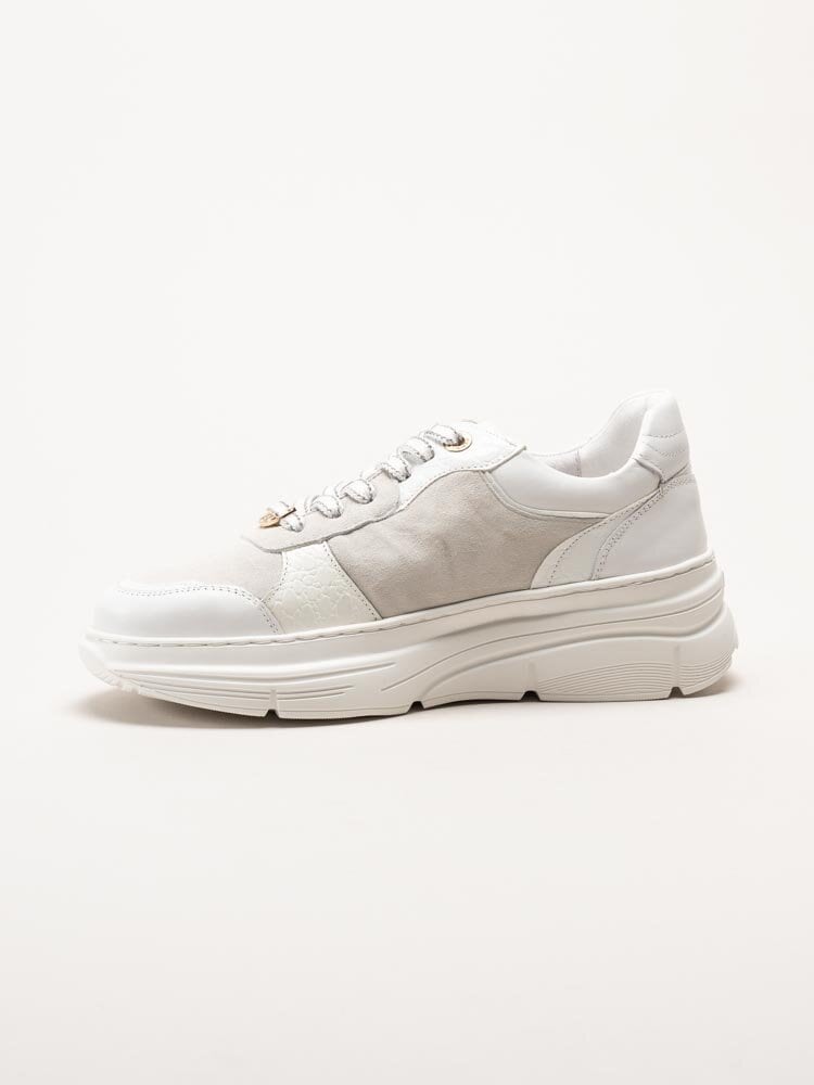 Dasia - Dhalia - Vita platåsneakers i