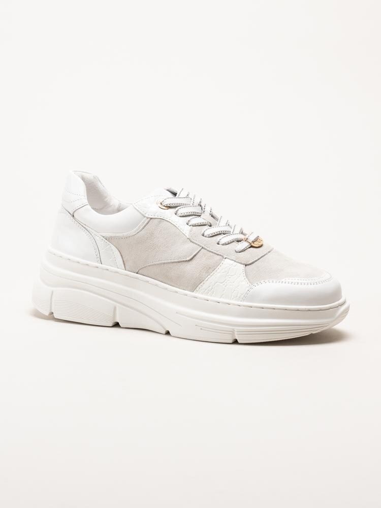 Dasia - Dhalia - Vita platåsneakers i