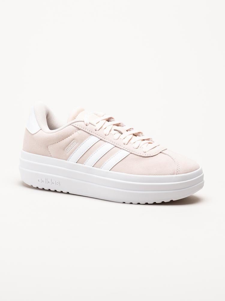 Adidas - VL Court Bold - Rosa platåsneakers i mocka