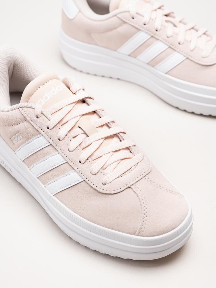 Adidas - VL Court Bold - Rosa platåsneakers i mocka