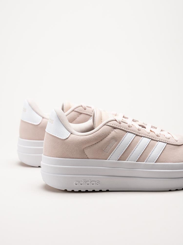 Adidas - VL Court Bold - Rosa platåsneakers i mocka