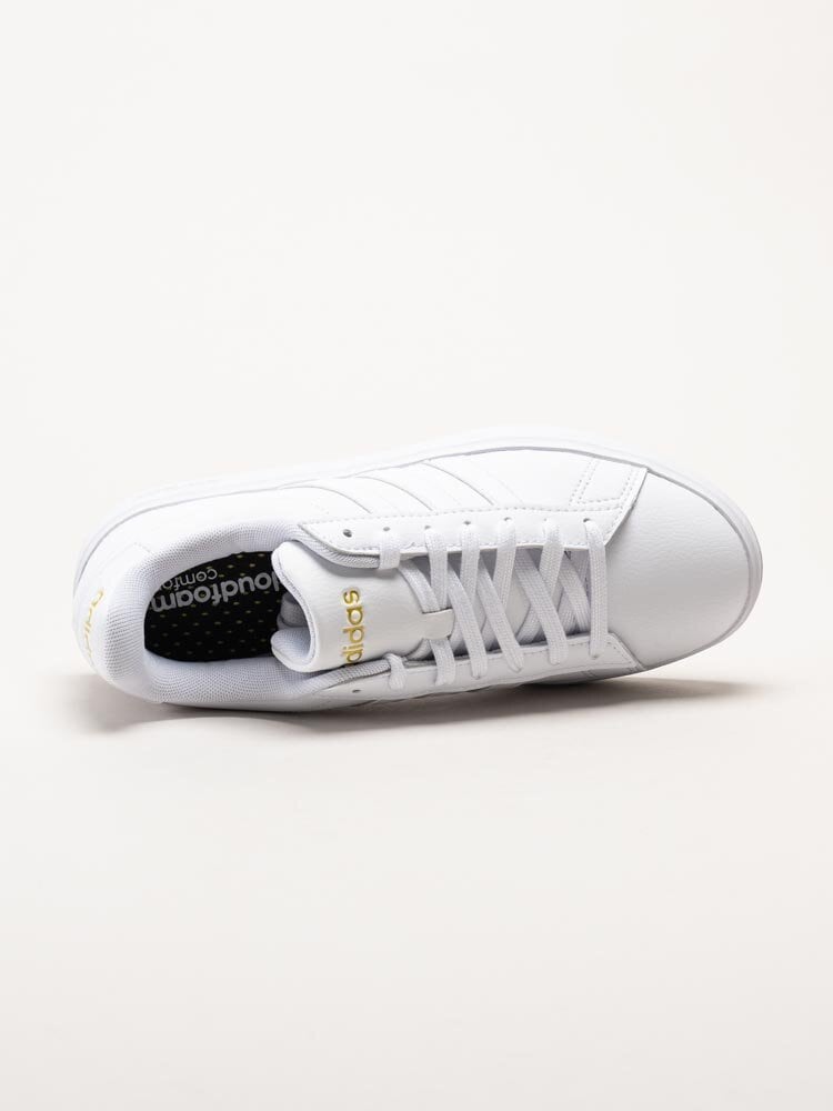 Adidas - Grand Court 2.0 - Vita tennissneakers i skinnimitation