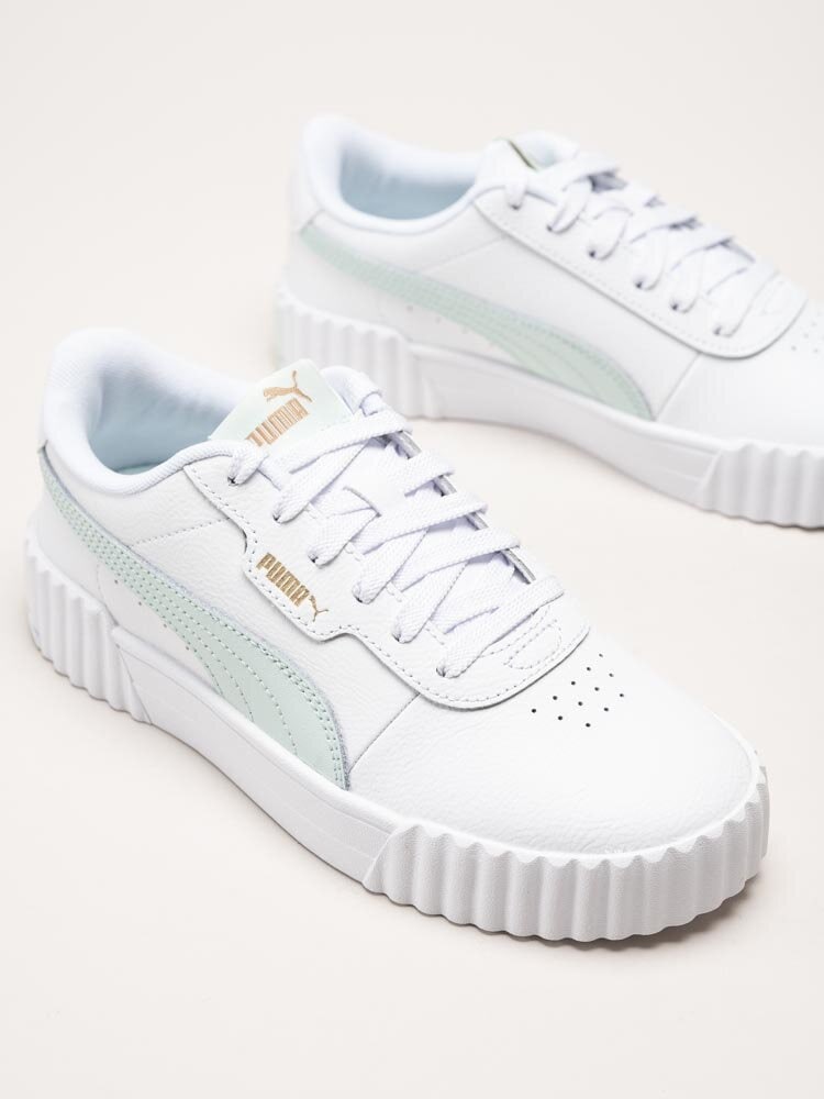 Puma - Carina 3.0 - Vita sneakers i skinnimitation