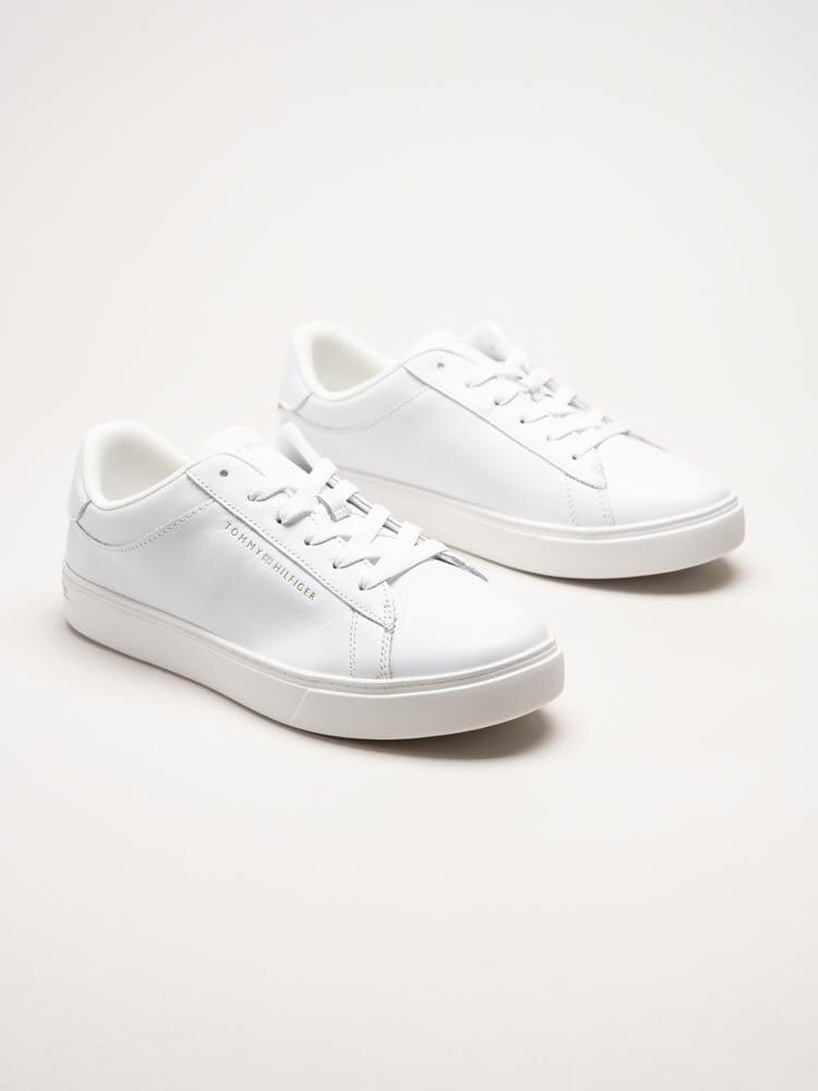 Tommy Hilfiger - Essential Court Sneaker - Vita sneakers i skinn