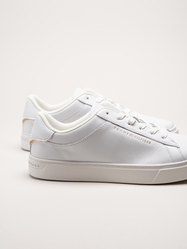 Tommy Hilfiger - Essential Court Sneaker - Vita sneakers i skinn