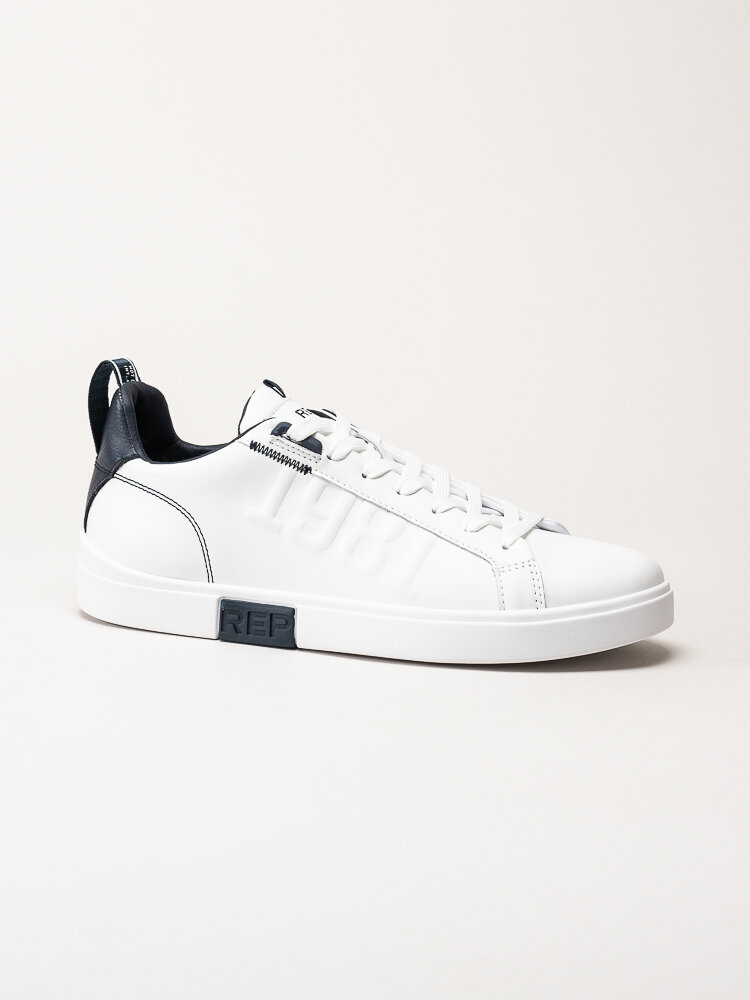 Replay - Polys 1981 Sneaker - Vita sneakers i skinn