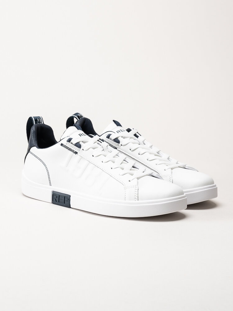 Replay - Polys 1981 Sneaker - Vita sneakers i skinn