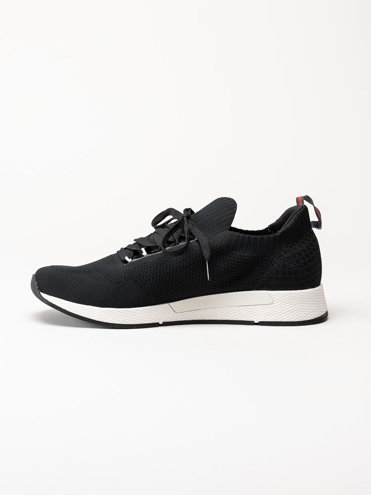 Tommy Hilfiger - Elevated Runner - Svarta slip on sneakers i textil