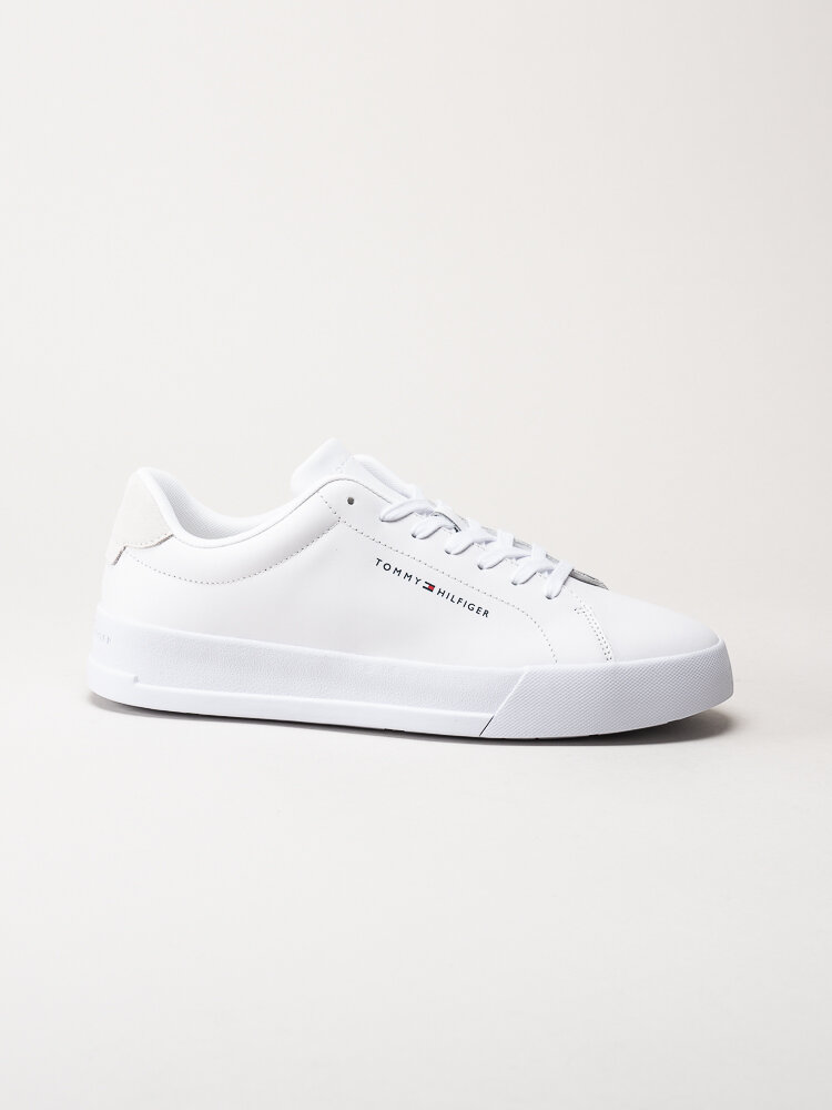 Tommy Hilfiger - Court Leather - Vita sneakers i skinn