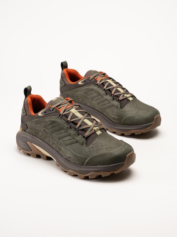 Merrell - Moab Speed 2 Leather WP - Olivgröna hikingsskor