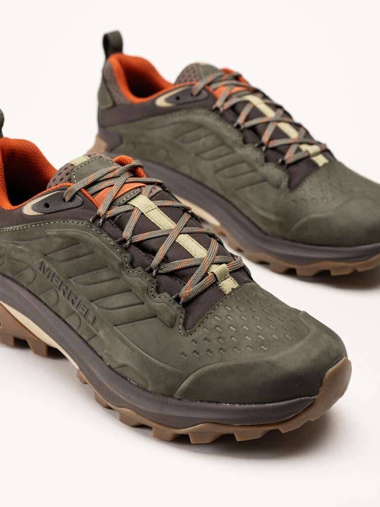 Merrell - Moab Speed 2 Leather WP - Olivgröna hikingsskor