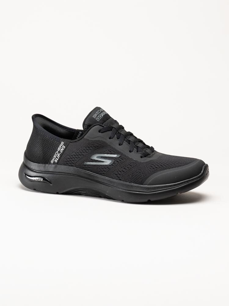 Skechers - Go Walk Arch Fit 2.0 - Svarta slip-ins sportskor i textil