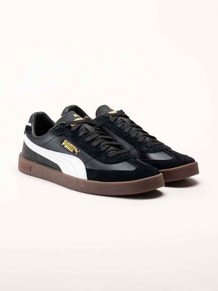 Puma - Club II Era - Svarta retrosneakers i skinn