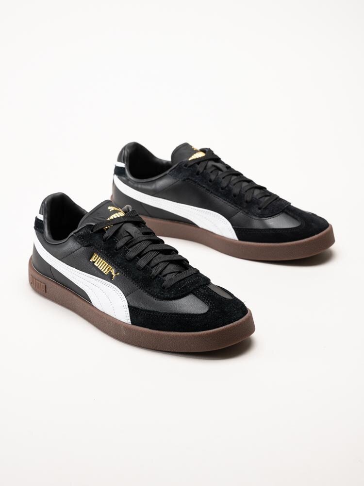 Puma - Club II Era - Svarta retrosneakers i skinn