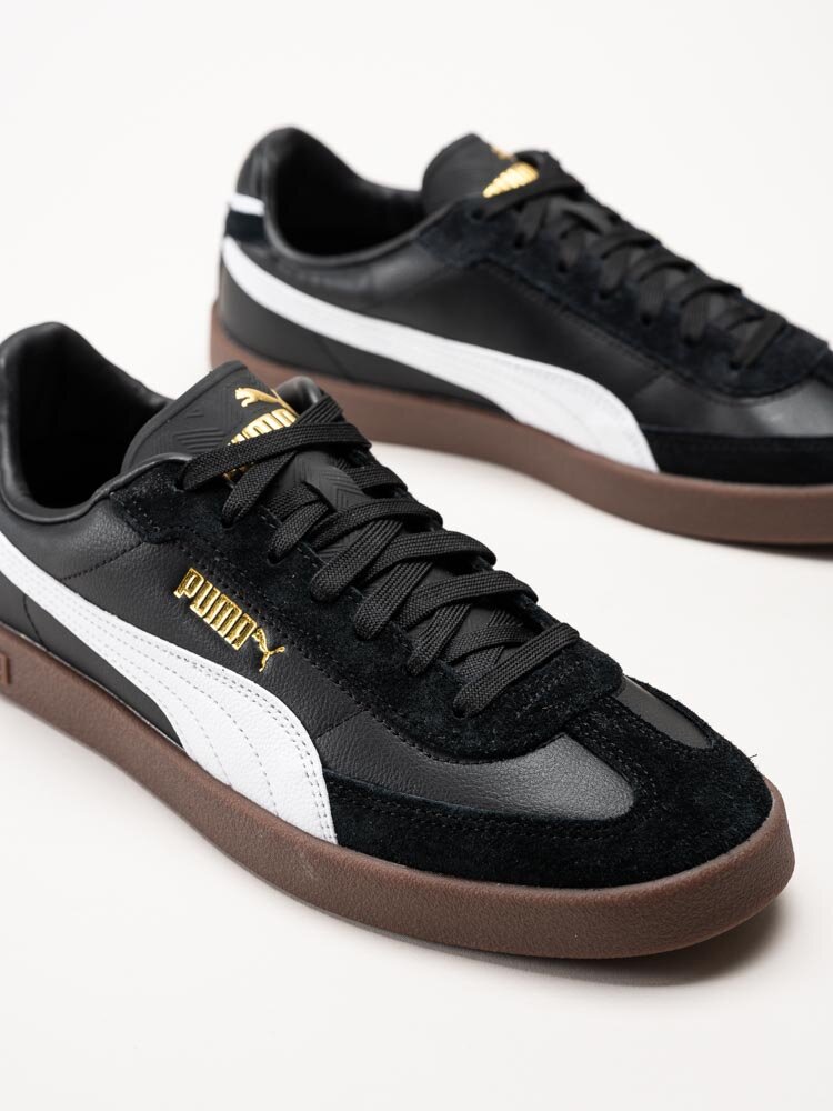 Puma - Club II Era - Svarta retrosneakers i skinn