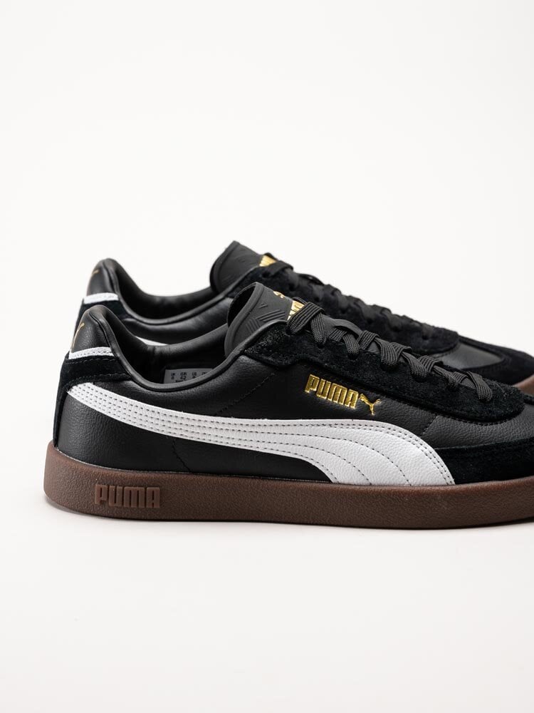 Puma - Club II Era - Svarta retrosneakers i skinn