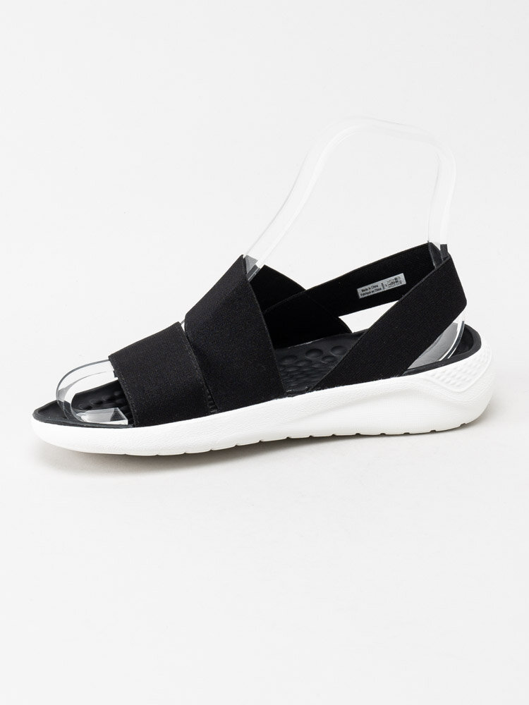 Crocs - LiteRide Stretch Sandal - Svarta sandaler med stretch