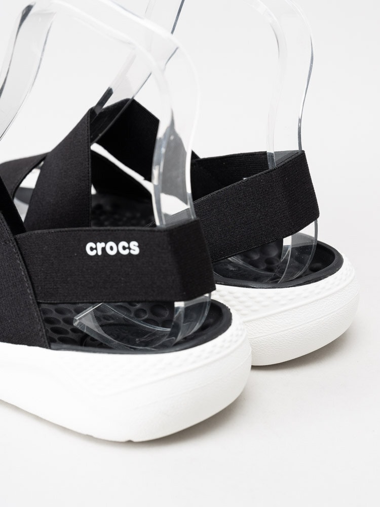 Crocs - LiteRide Stretch Sandal - Svarta sandaler med stretch