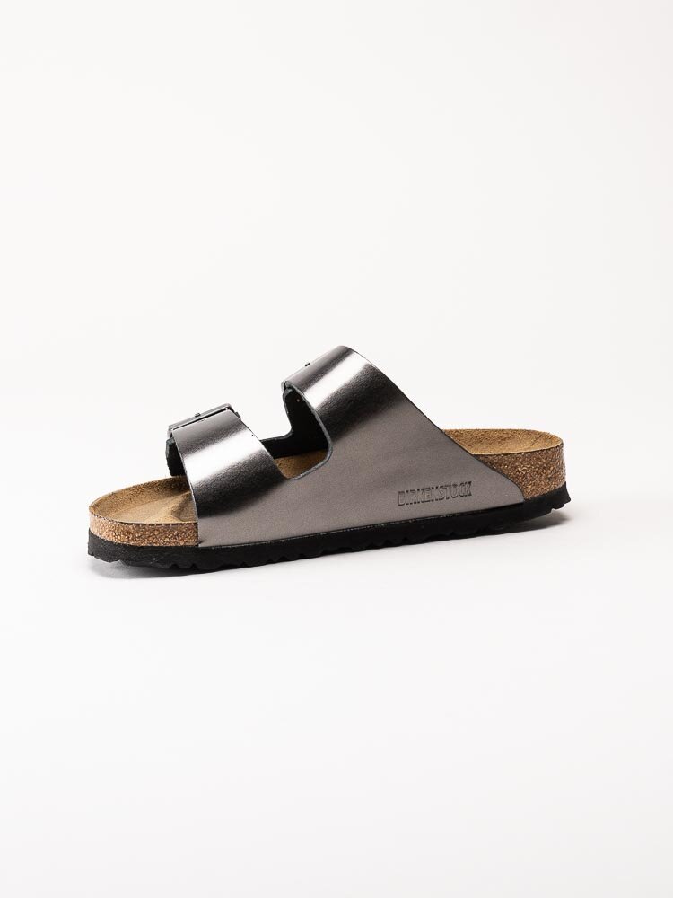 Birkenstock - Arizona Narrow SFB - Gråmetallic slip in sandaler