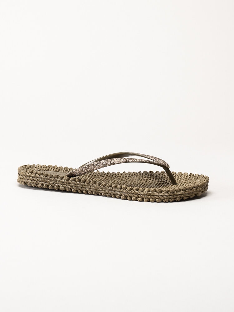 Ilse Jacobsen - Cheerful01 - Bruna flip flops med glitter